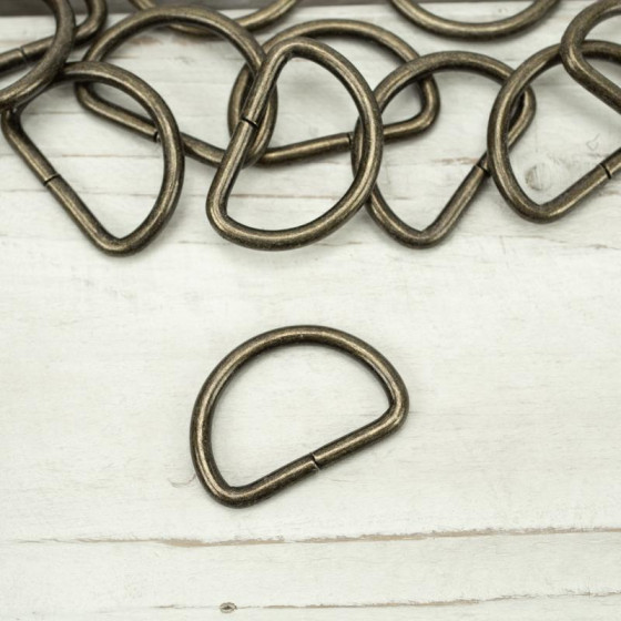 D-rings 25 mm - brass