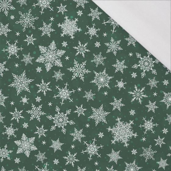 SNOWFLAKES PAT. 2 / bottled green - single jersey 
