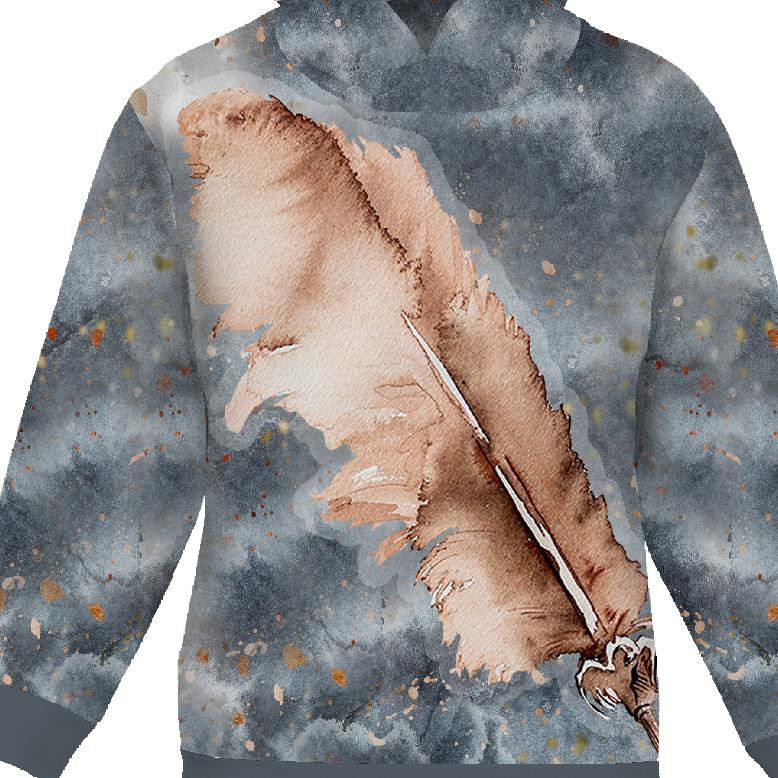 DĚTSKÁ MIKINA S KAPUCÍ (ALEX) - PERO (MAGIC) - teplákovina