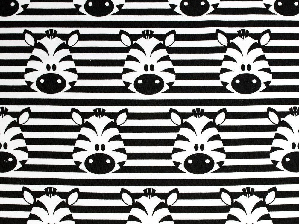 ZEBRY / bílý - úplet TE210