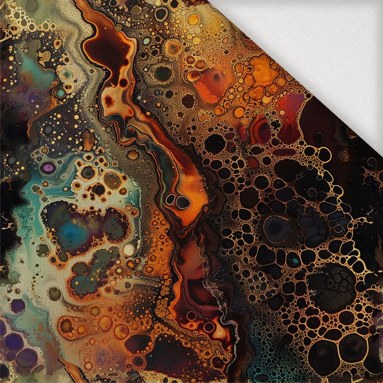 alcohol ink wz.11 - Tkanina na ubrusy