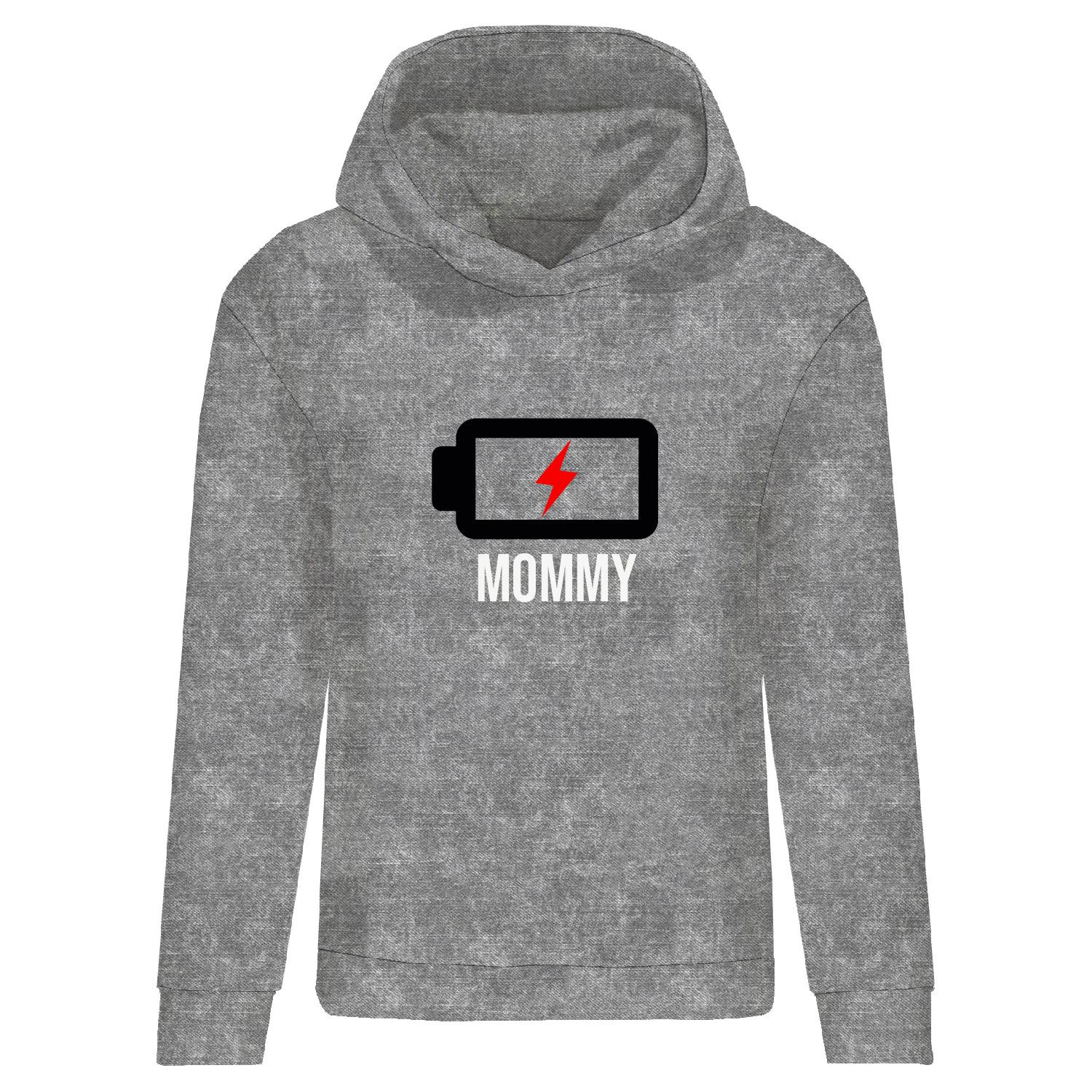 DÁMSKA MIKINA (POLA) CLASSIC S KAPUCÍ - BATERIE -  teplákovina