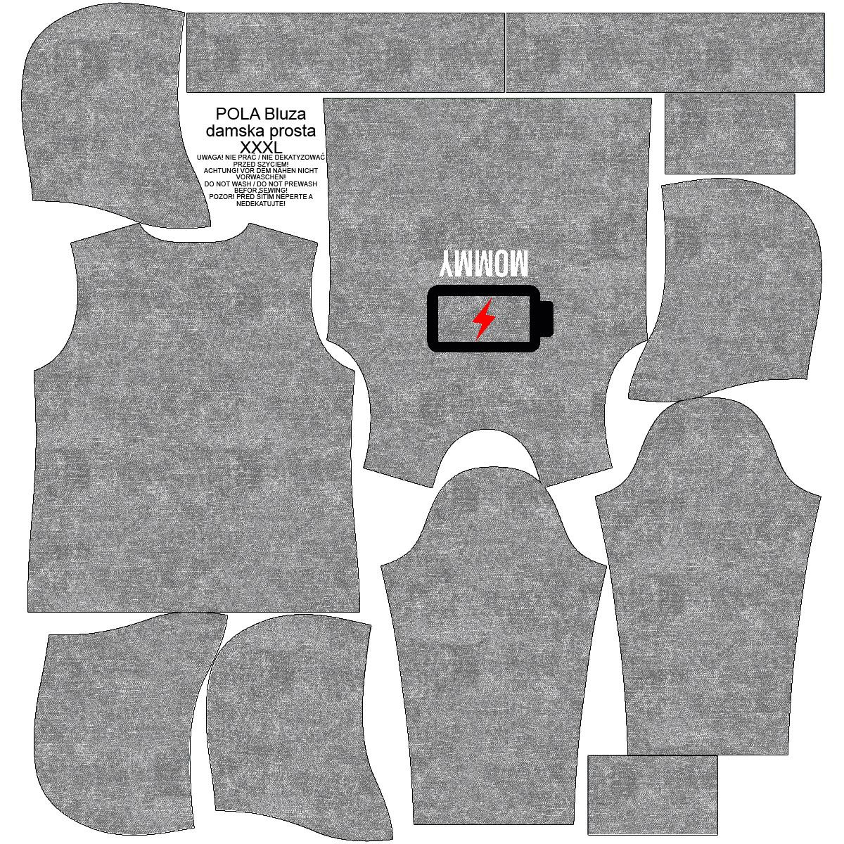 DÁMSKA MIKINA (POLA) CLASSIC S KAPUCÍ - BATERIE -  teplákovina