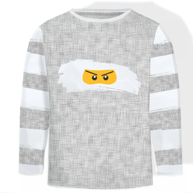 LONGSLEEVE - BÍLÝ NINJA vz. 2 - single jersey