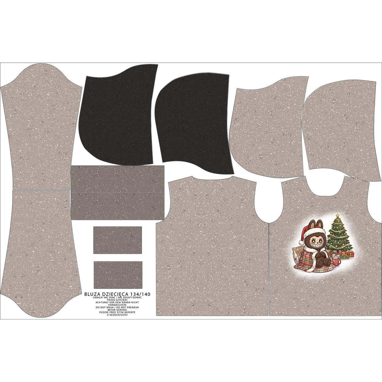 DĚTSKÁ MIKINA S KAPUCÍ (ALEX) - CREEPY CUTE CHRISTMAS VZ.4 - Sada šití