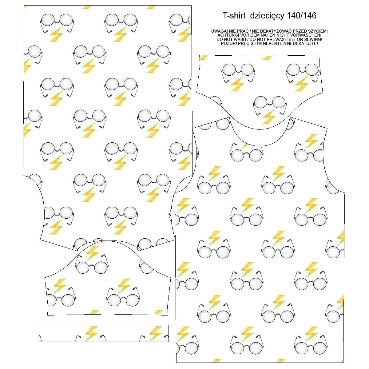 DĚTSKÉ TRIČKO - KOUZELNÉ BRÝLE (KOUZELNÁ ŠKOLA) - single jersey (128/134)