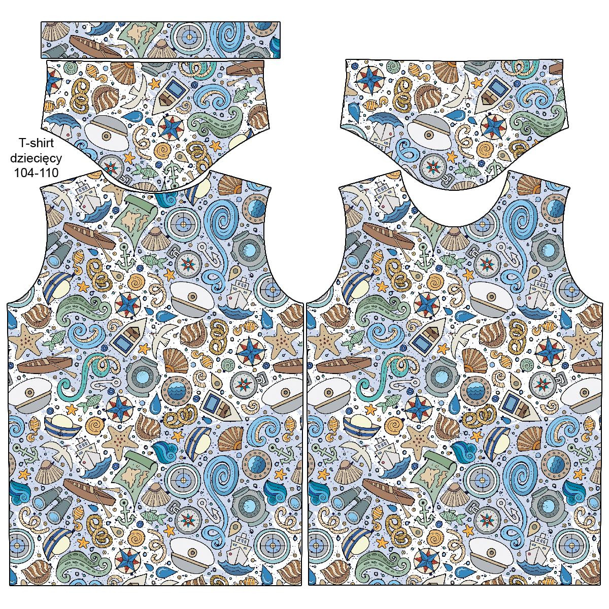 DĚTSKÉ TRIČKO - V MOŘI / bílý - single jersey