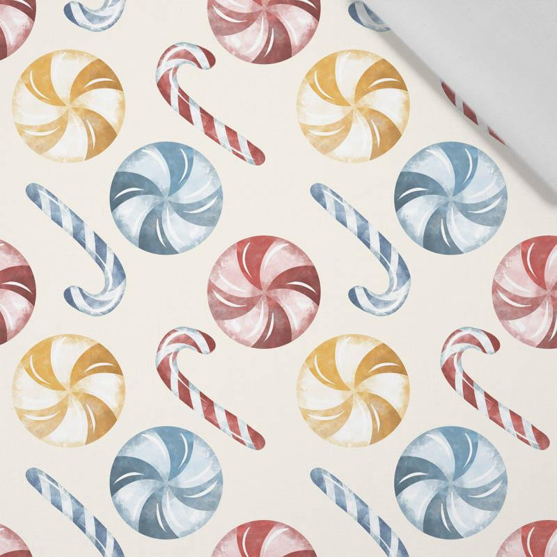 VÁNOČNÍ BONBONY (VÁNOČNÍ ČAS) - bavlněná tkanina