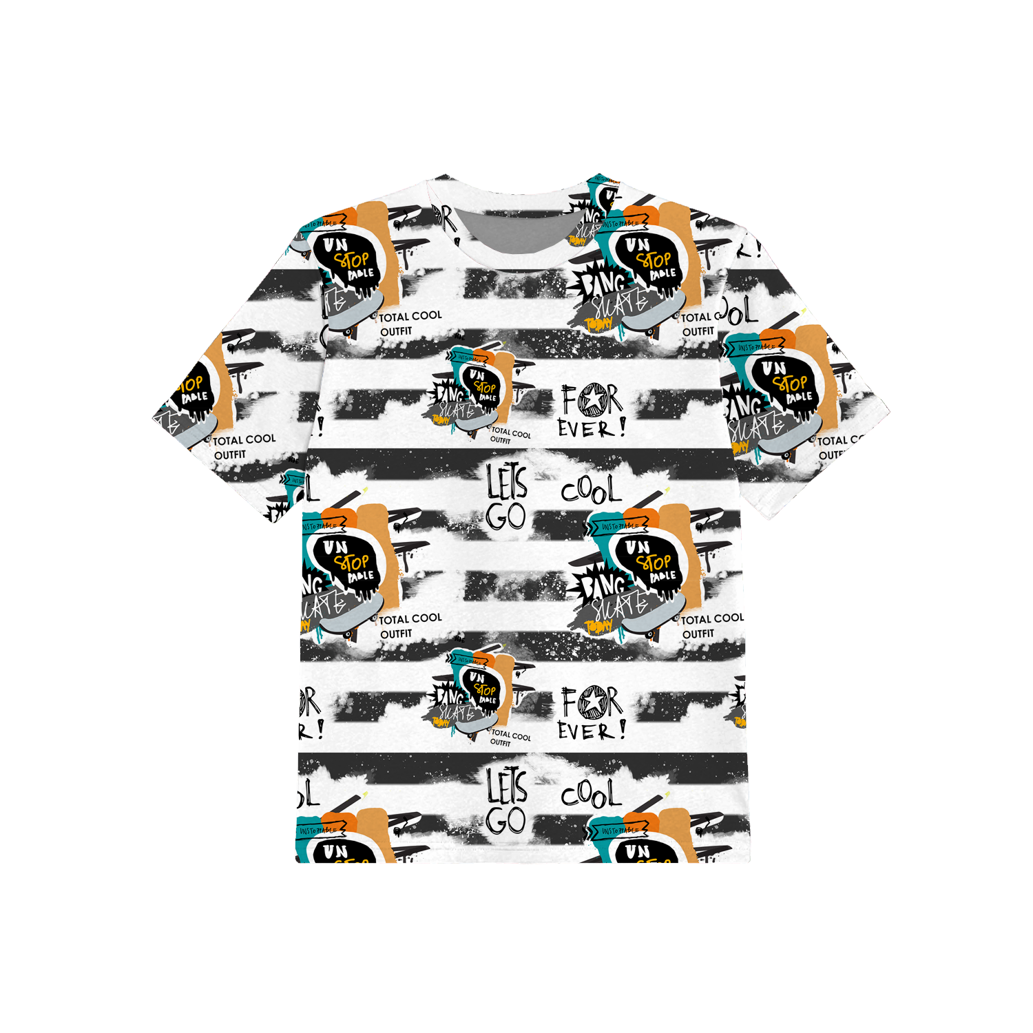 2-PACK - DĚTSKÉ TRIČKO - SKATE - Sada šití