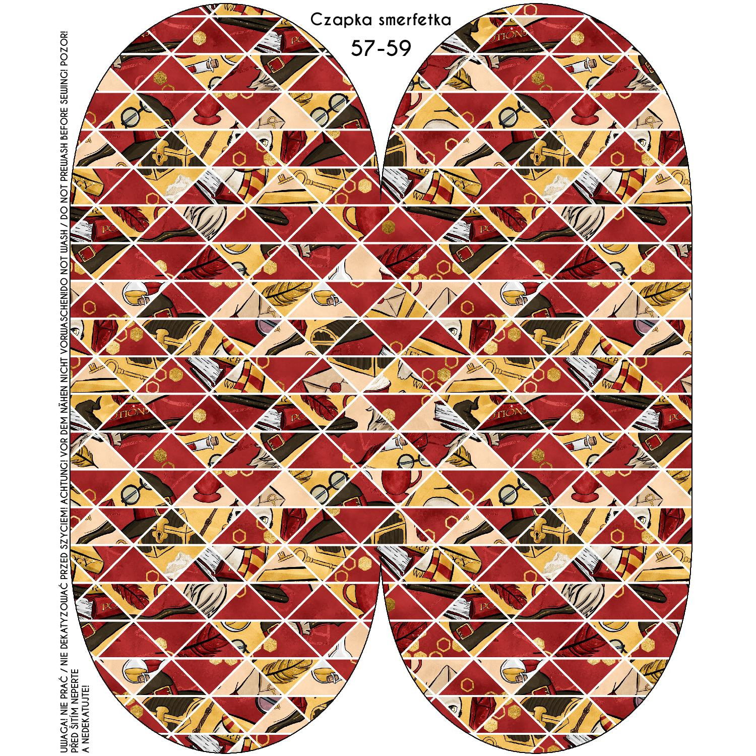 ČEPICE “Šmoulinka” - KOUZELNÁ MOZAIKA (KOUZELNÁ ŠKOLA) / Velikost na výběr