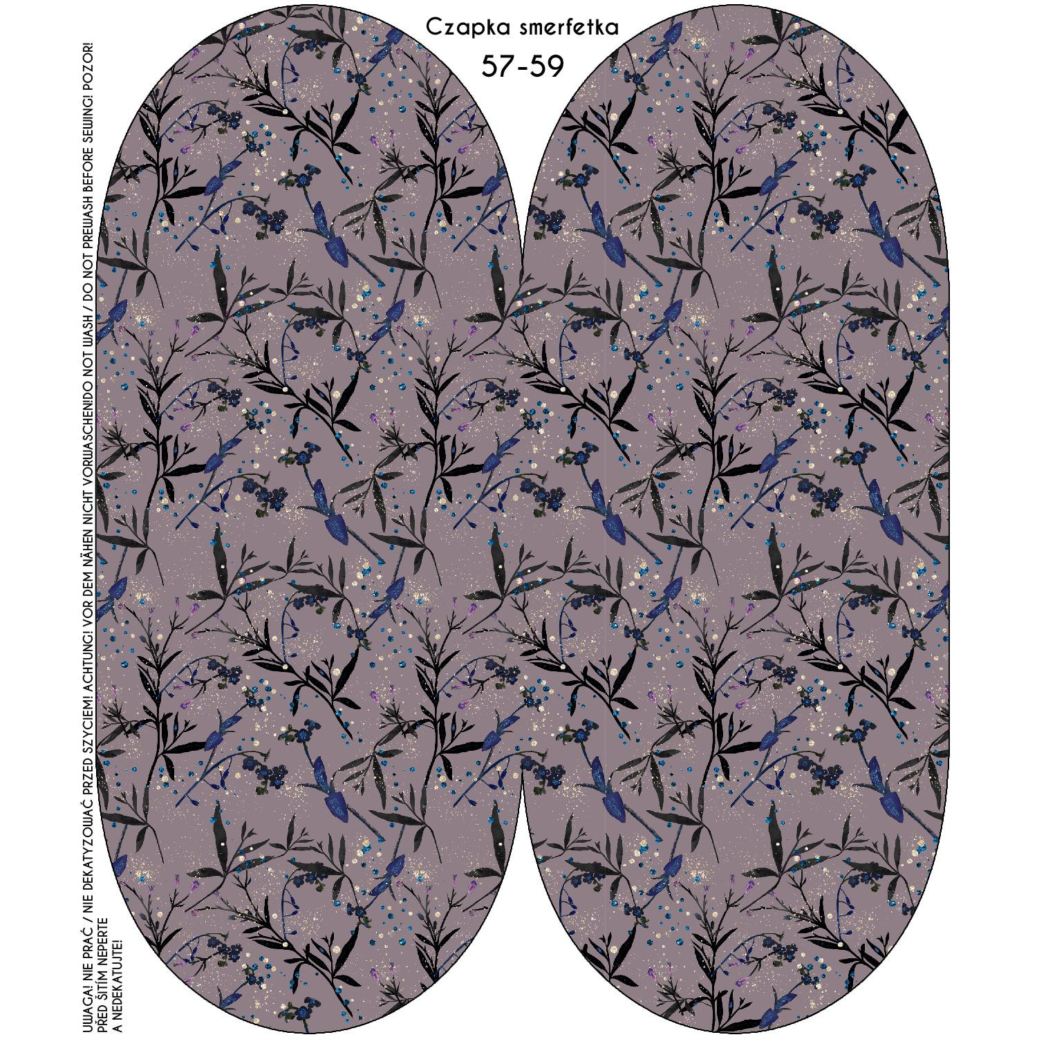 ČEPICE “Šmoulinka” - ZAČAROVANÉ LOUKA (ZAČAROVANÁ NOC)  / Velikost na výběr