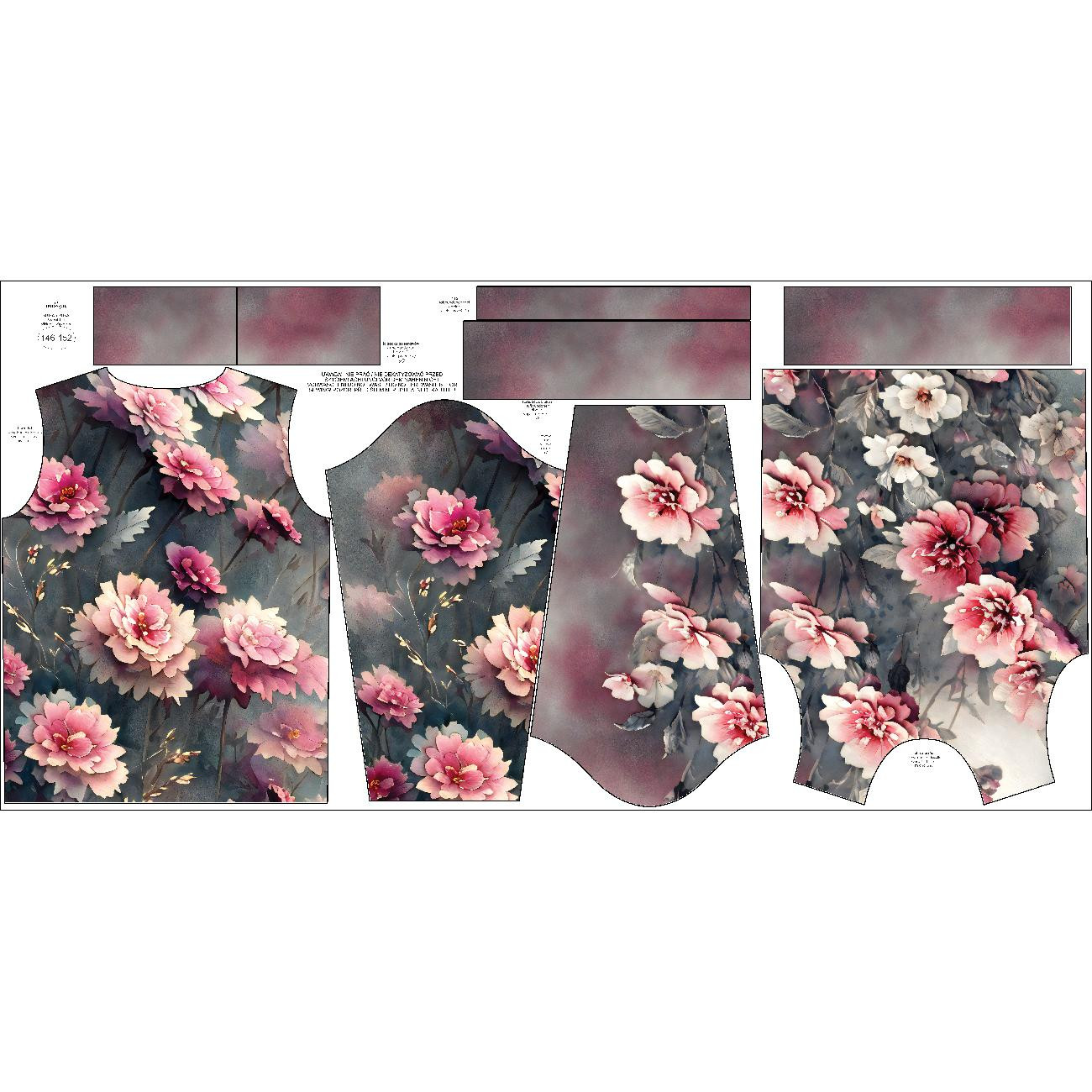 DĚTSKÁ MIKINA (NOE) - VINTAGE FLOWERS vz. 3 - Sada šití