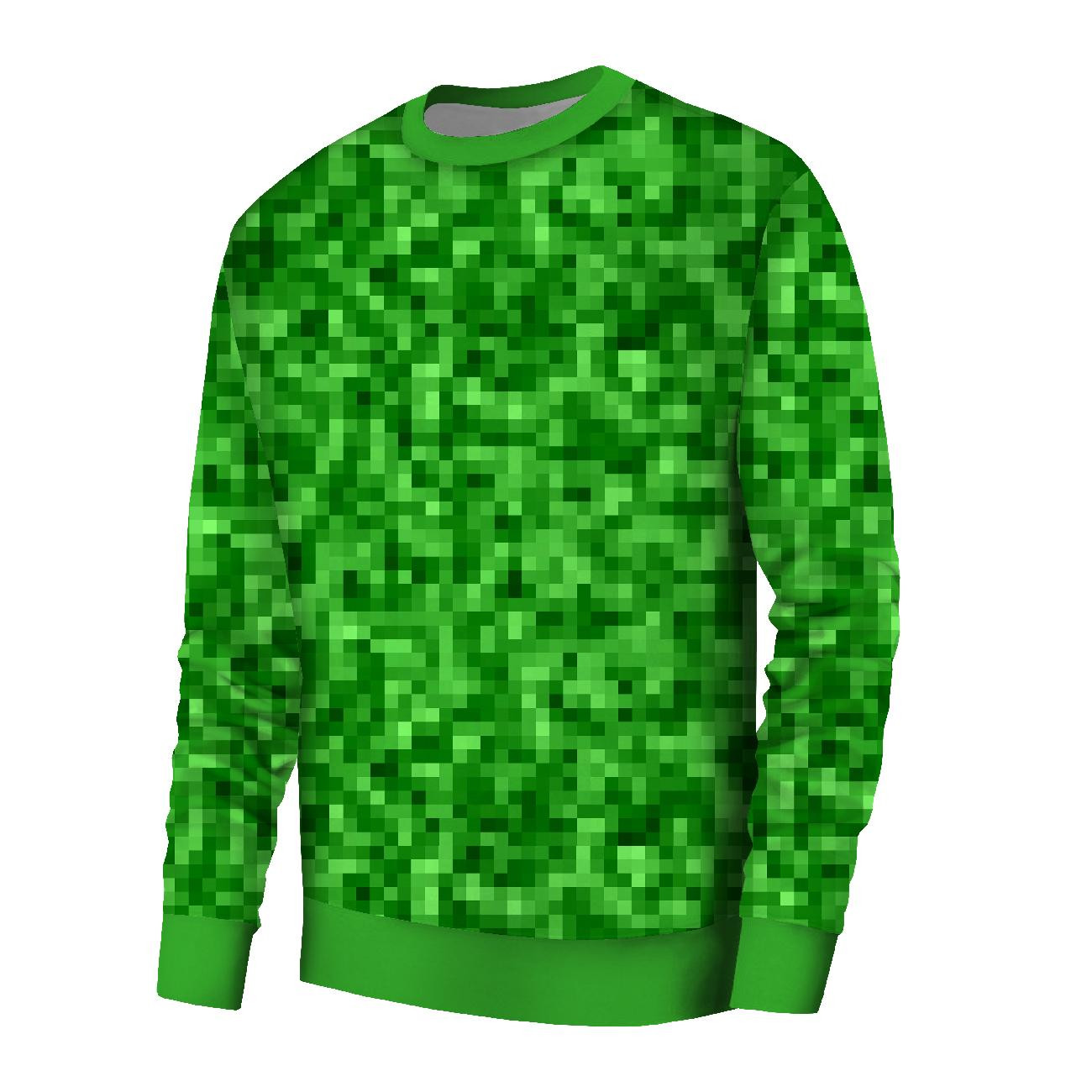 PÁNSKÁ MIKINA (OREGON) BASIC - PIXELY Vz. 2 / zelená - Sada šití