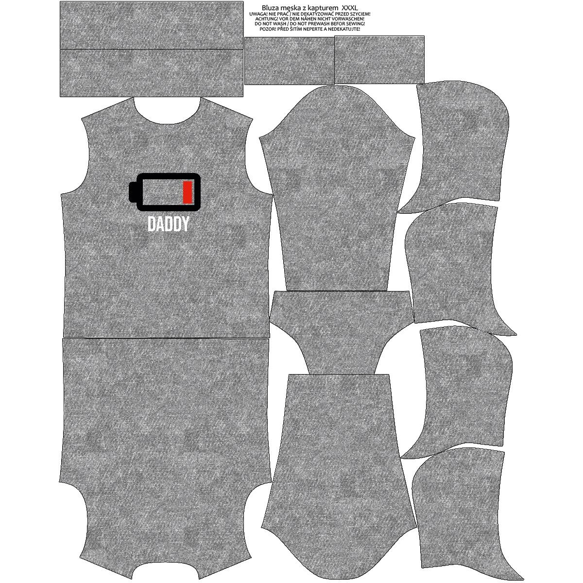 PÁNSKÁ MIKINA S KAPUCÍ (COLORADO) - BATERIE - SADA ŠITÍ