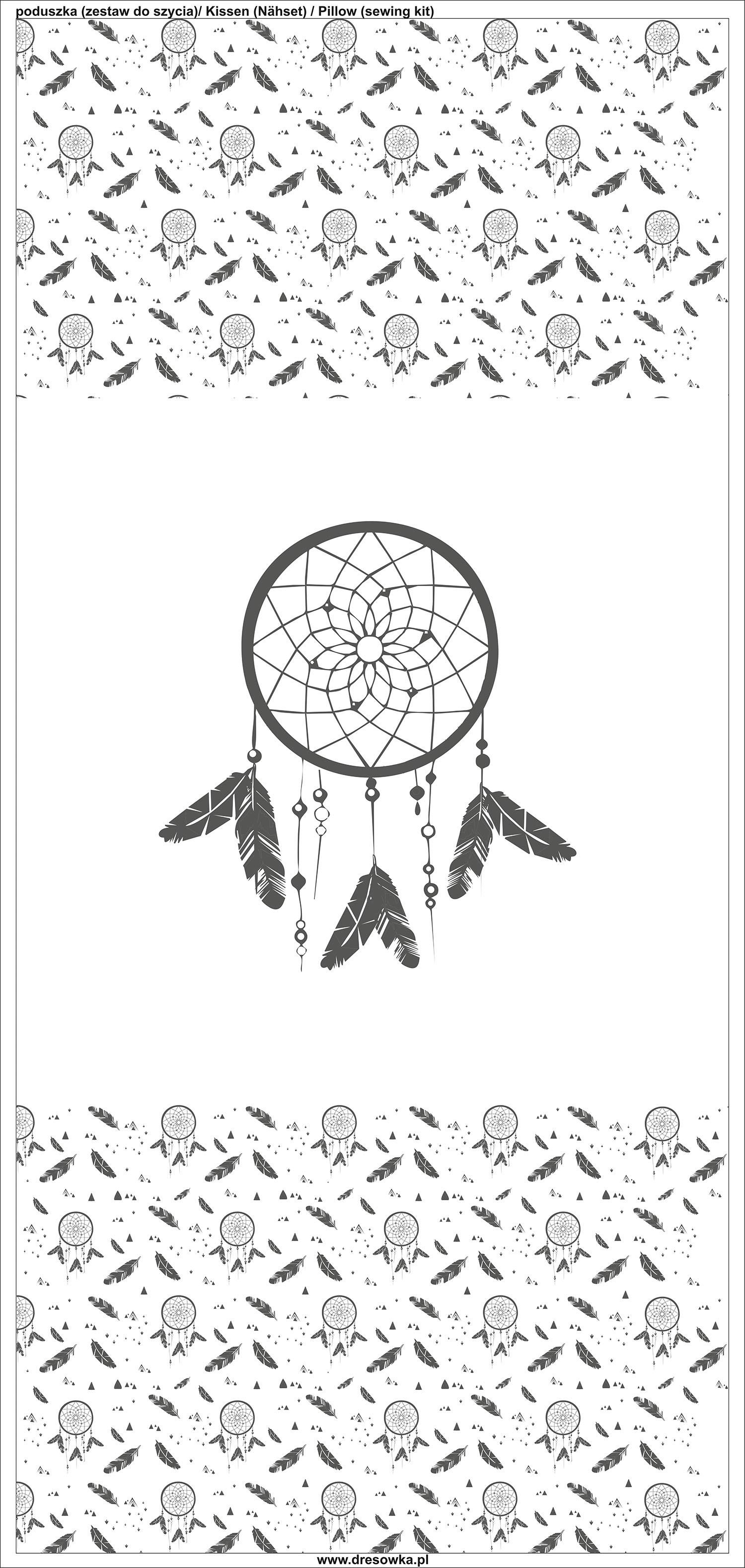 POLŠTÁŘ 45x45 - PAVUČINA SNŮ vz. 1 - Sada šití