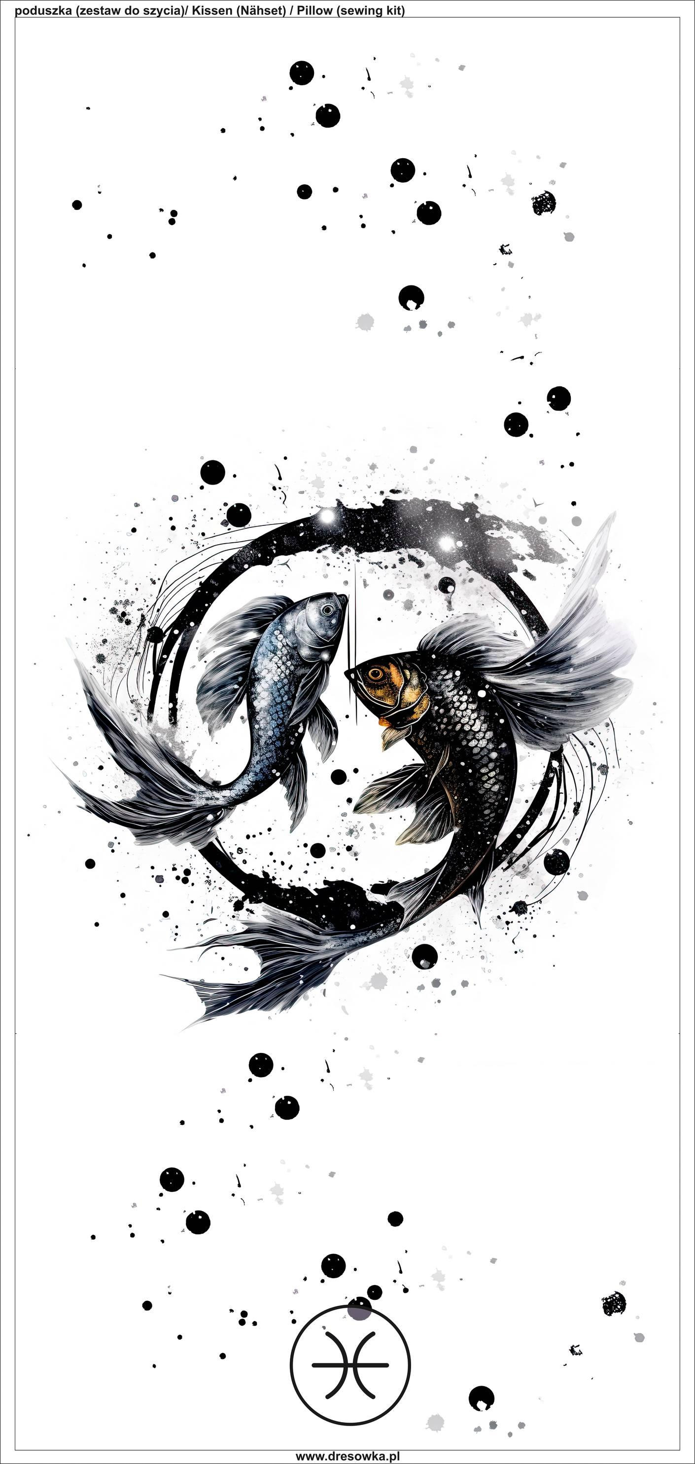 POLŠTÁŘ 45x45 - PISCES - Sada šití