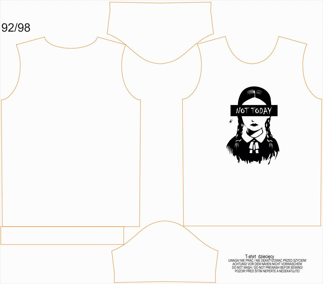 DĚTSKÉ TRIČKO -  WEDNESDAY vz. 1 - Sada šití