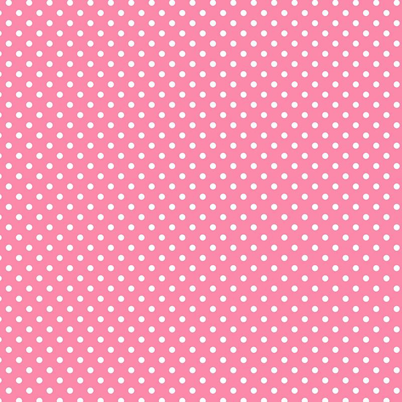 BÍLÉ TEČKY/ růžový