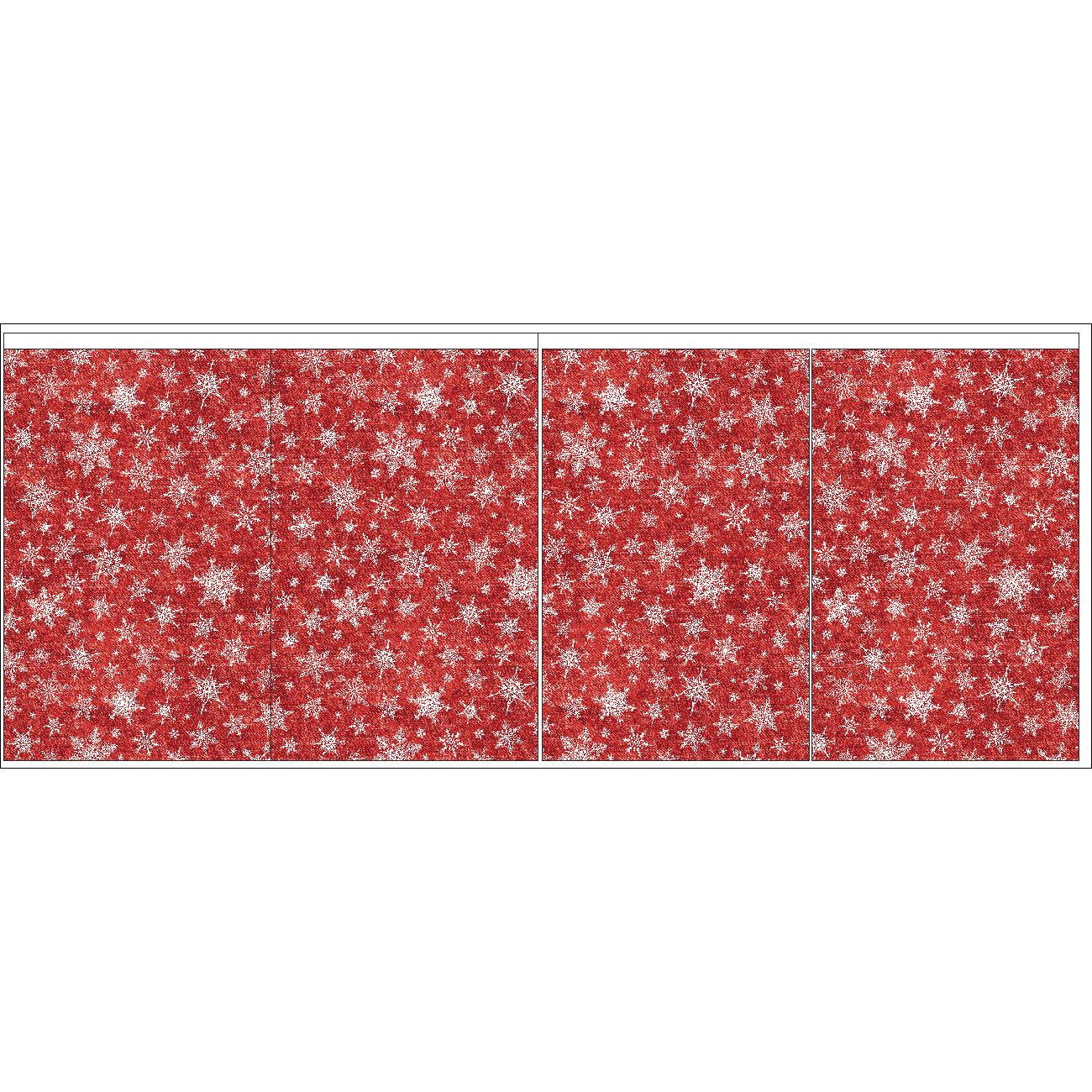 Dárkové pytlíky - SNĚHOVÉ VLOČKY VZ. 2 / ACID WASH červená - Sada šití - MALÝ