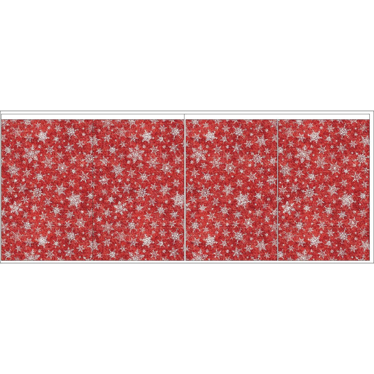 Dárkové pytlíky - SNĚHOVÉ VLOČKY VZ. 2 / ACID WASH červená / Velikost na výběr