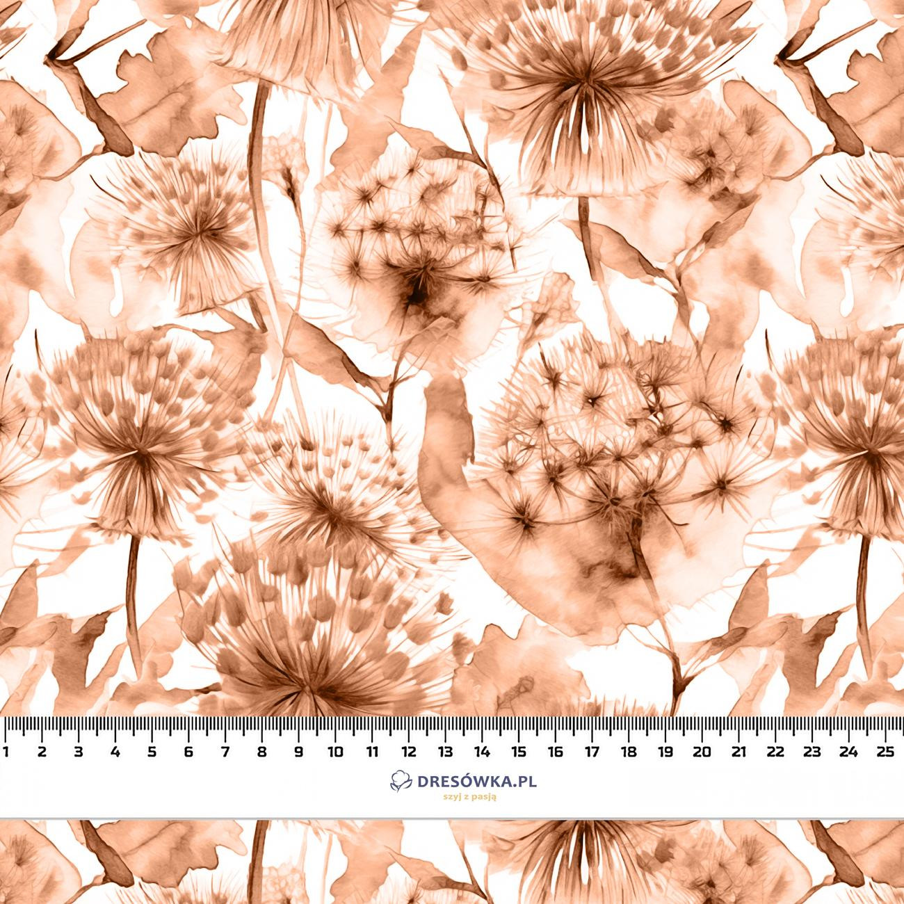 DANDELION VZ. 4 / peach fuzz - tkanina bawełniana