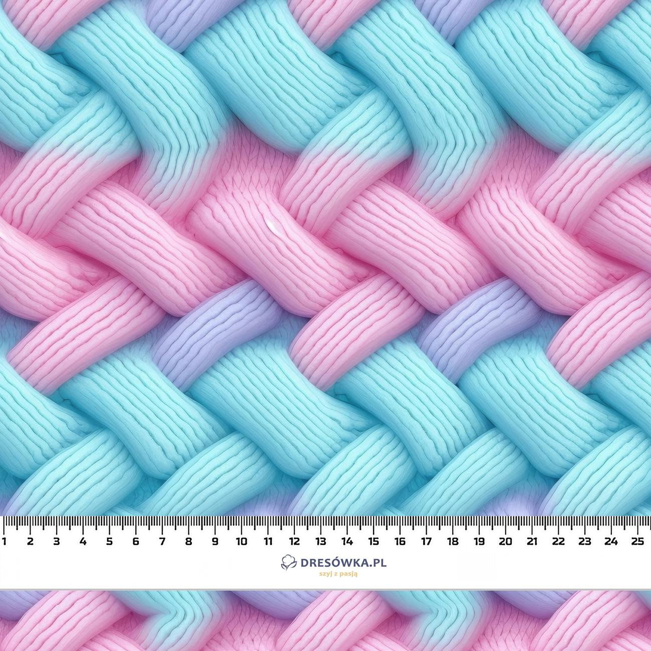 IMITATION PASTEL SWEATER VZ. 1 - tkanina bawełniana