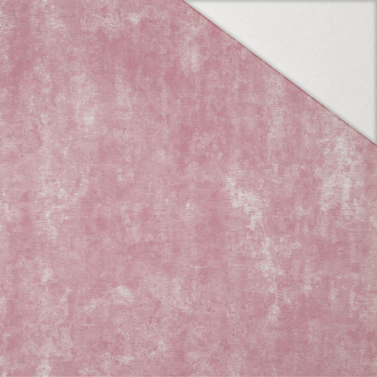 GRUNGE (róż kwarcowy) - Hydrofobní česaná teplákovina