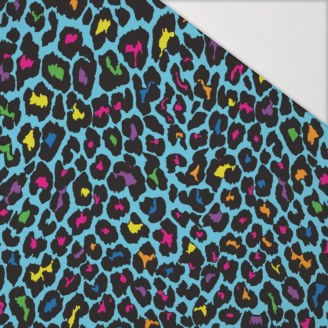 NEON LEOPARD vz. 3 - Hydrofobní česaná teplákovina