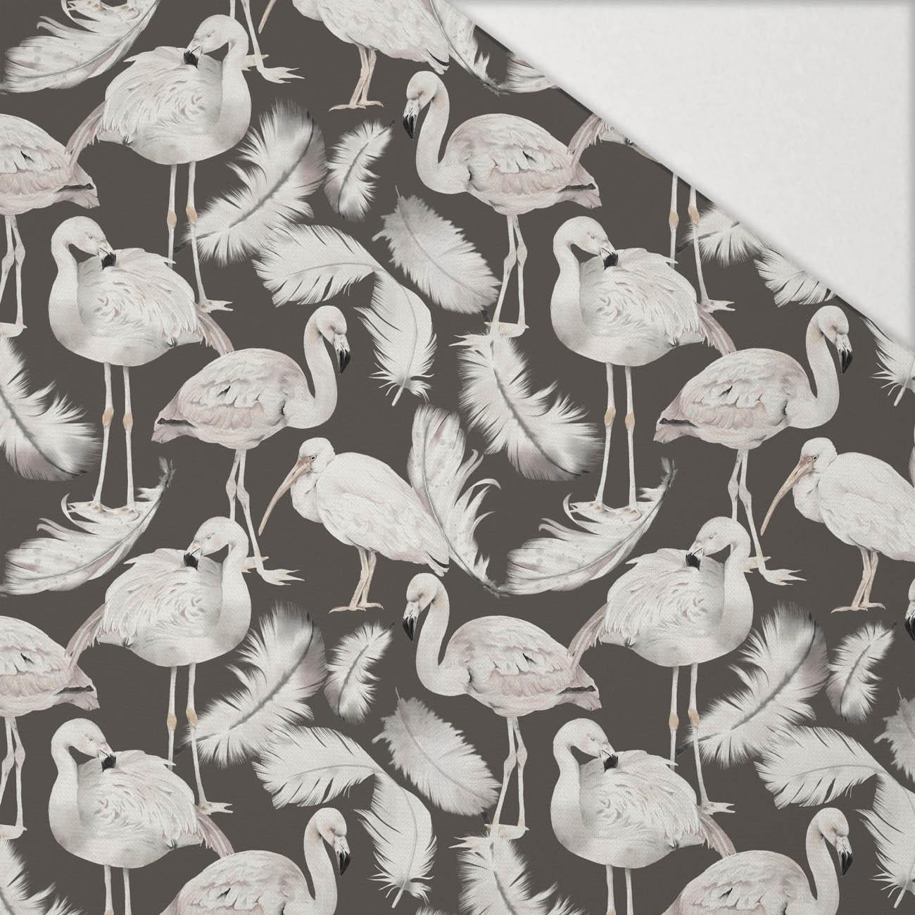 WHITE BIRDS - Hydrofobní česaná teplákovina