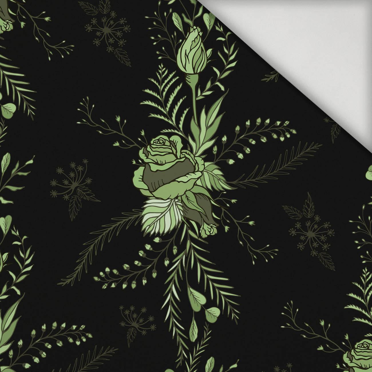 RŮŽE VZ. 5 / černá - lycra 300g