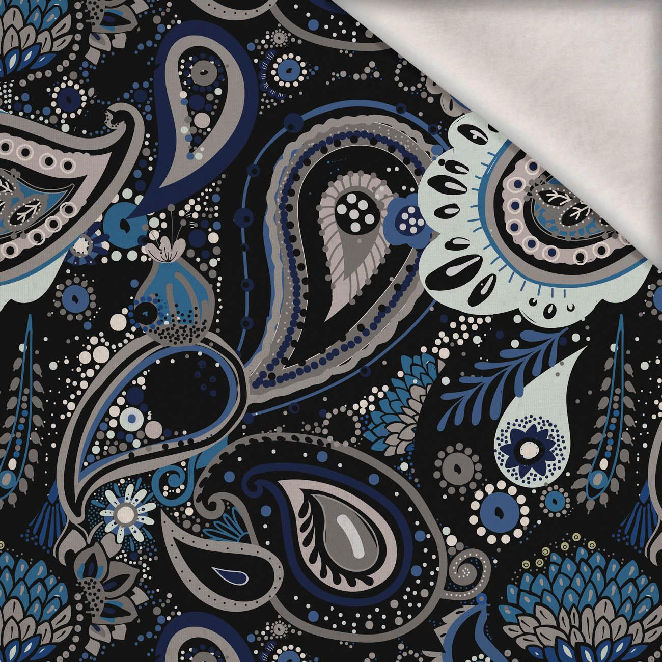 Paisley wz. 6 - teplákovina počesaná s elastanem ITY