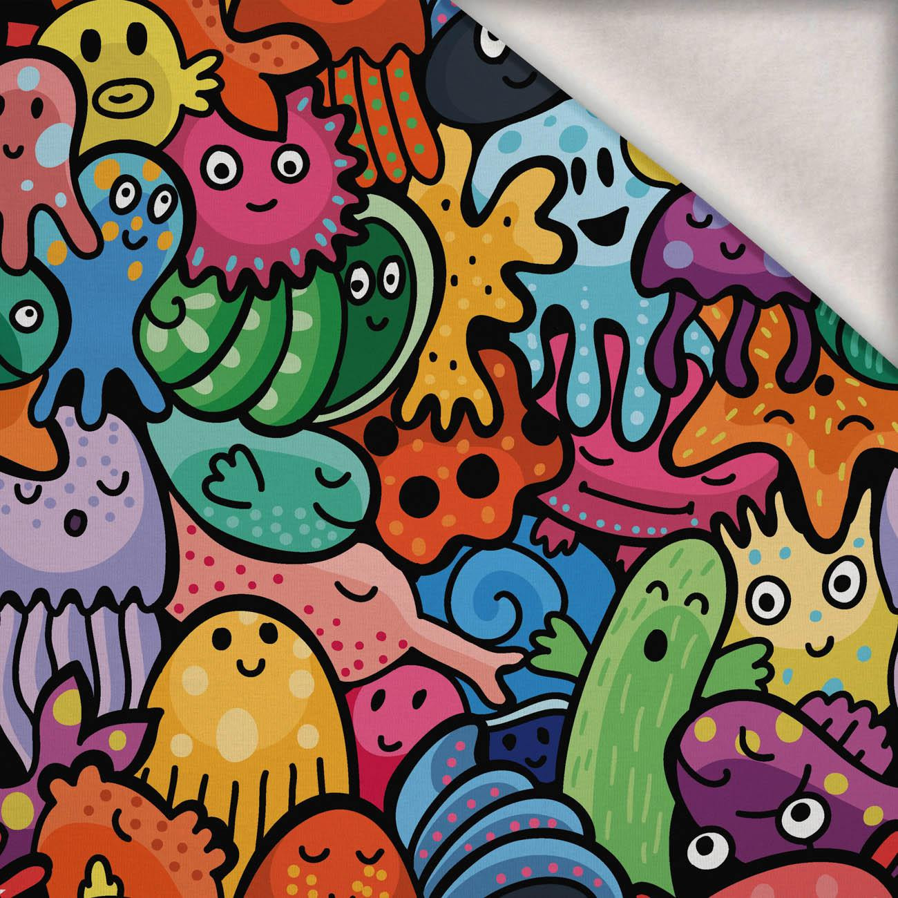 PŘÍŠERY - teplákovina počesaná s elastanem ITY