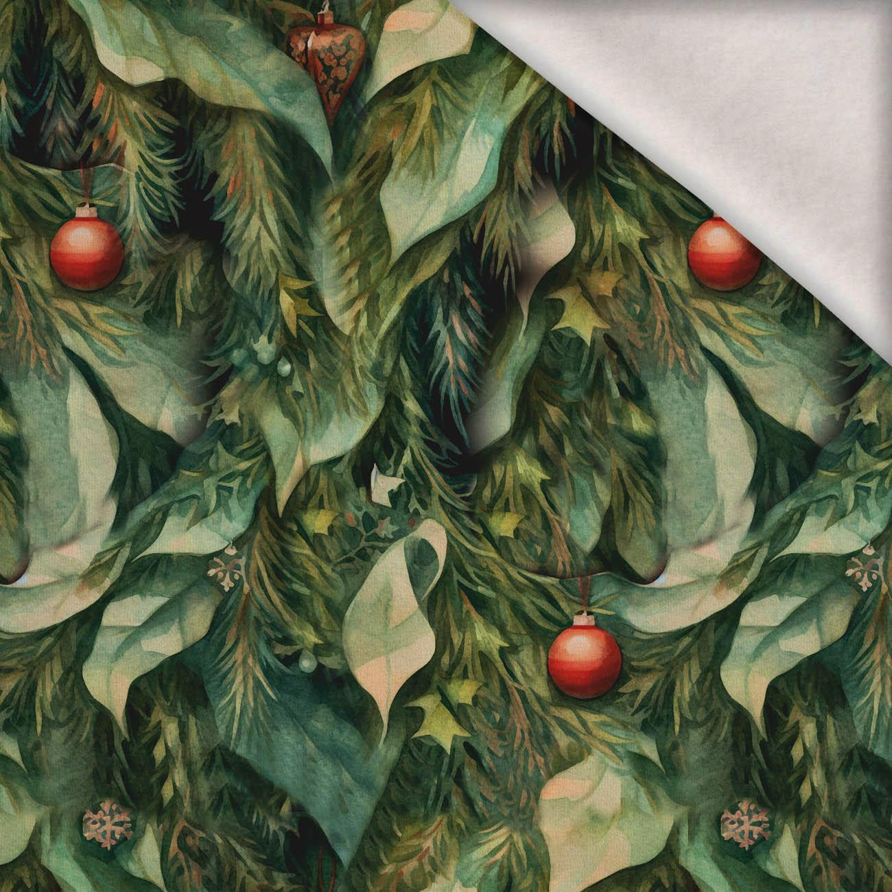 VINTAGE CHRISTMAS VZ. 3 - teplákovina počesaná s elastanem ITY