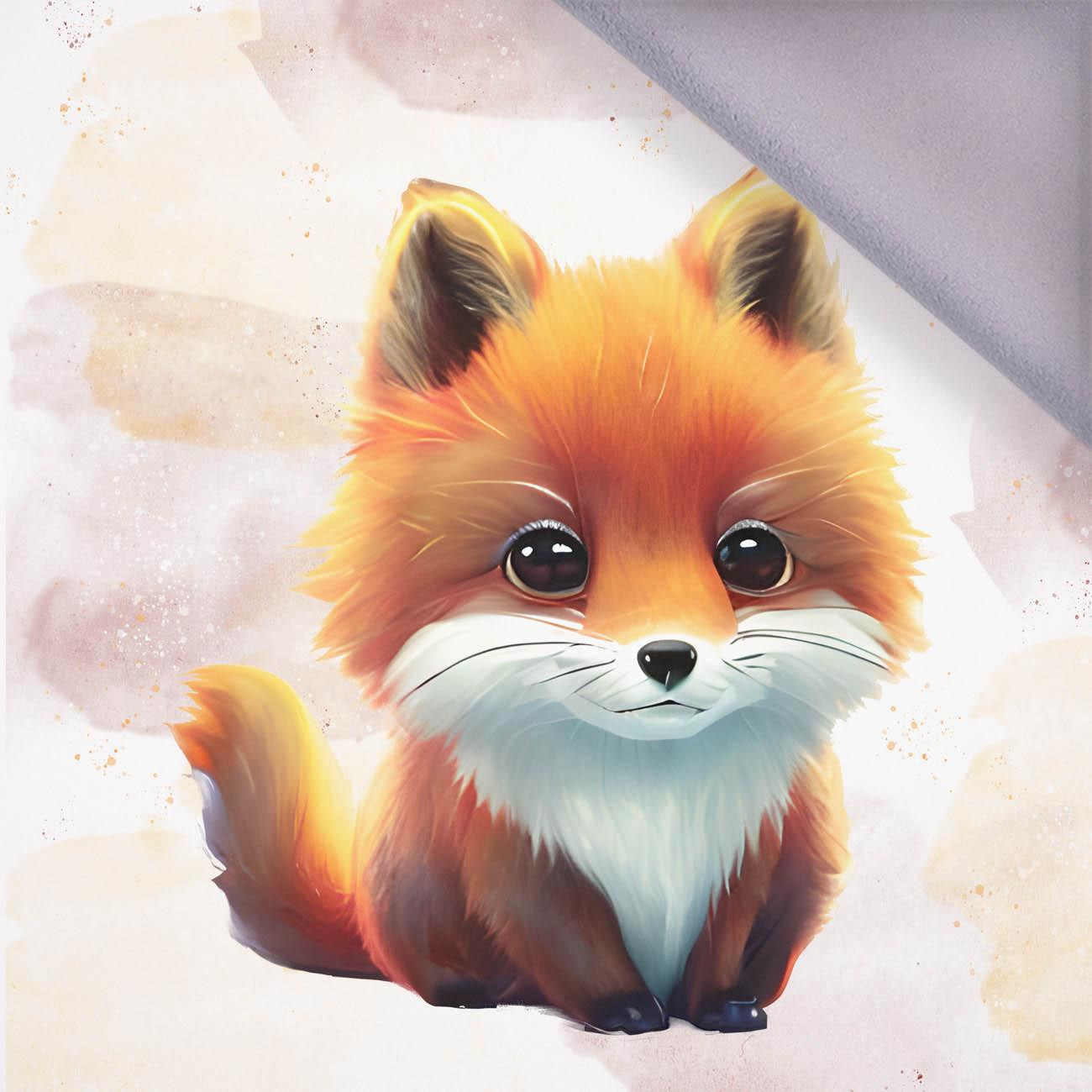 BABY FOX - panel, softshell (60cm x 50cm)