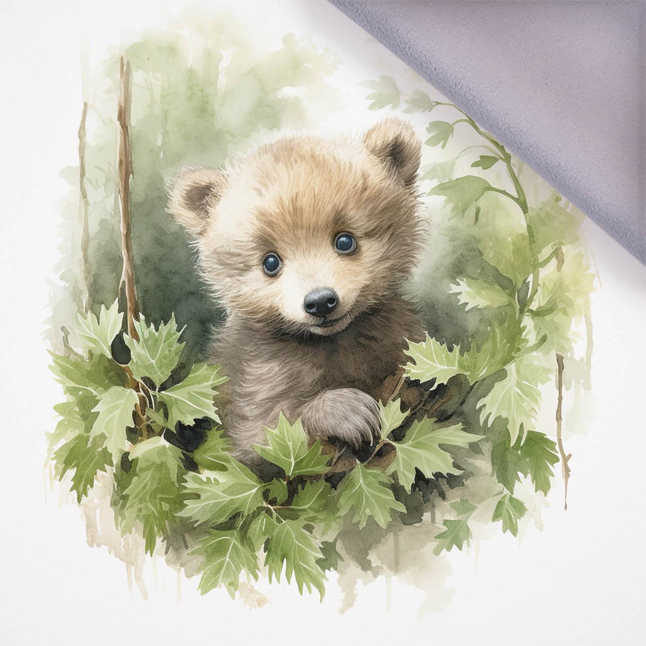 WATERCOLOR LITTLE BEAR - Panel (75cm x 80cm), softshell 