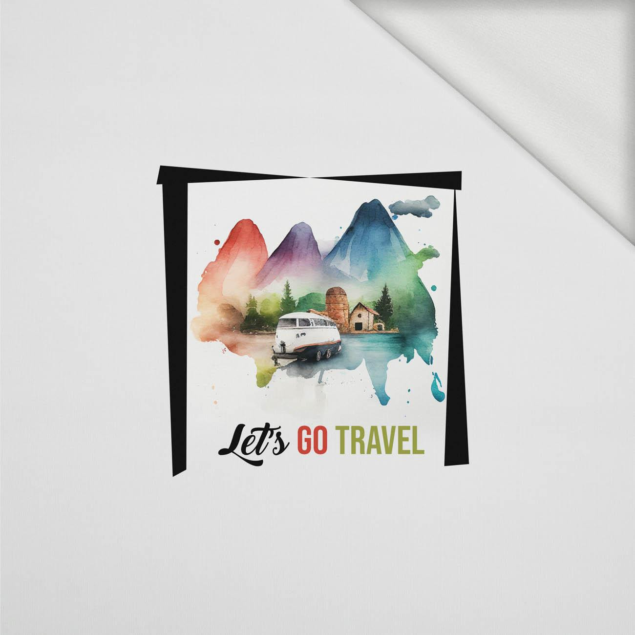 LET'S GO TRAVEL - panel (60cm x 50cm) teplákovina