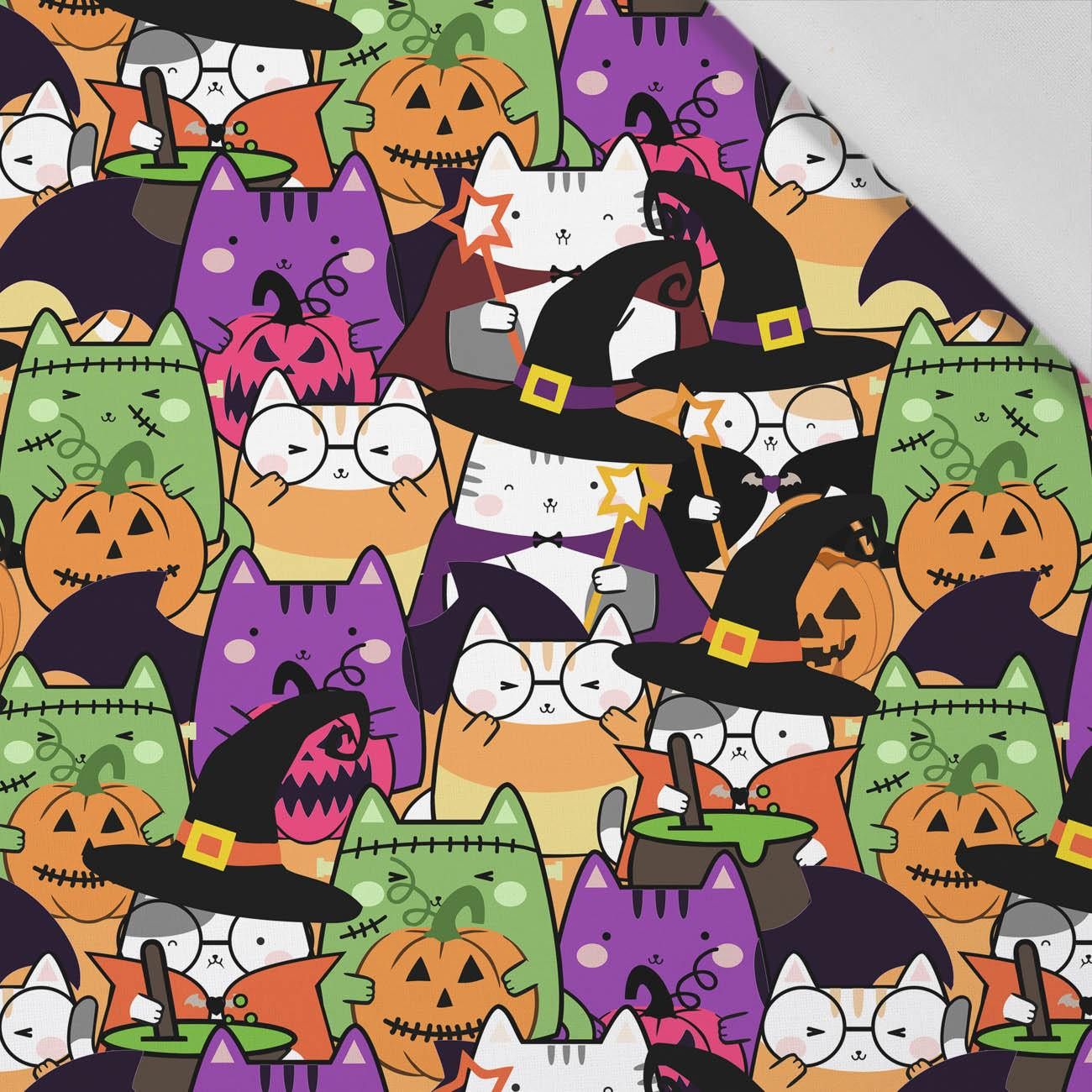 HALLOWEEN CATS VZ. 2 - tkanina bawełniana