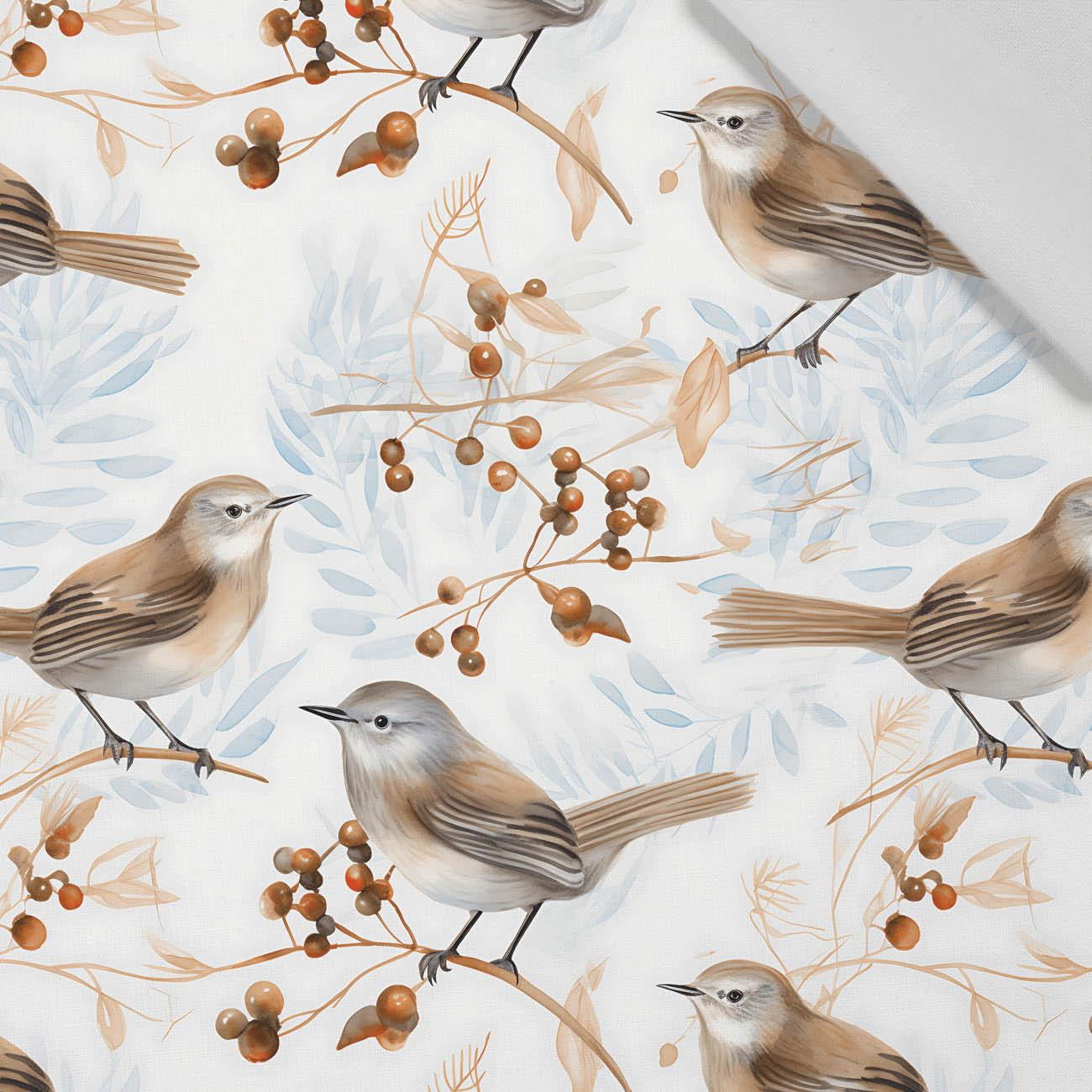 PASTEL BIRDS VZ. 1 - tkanina bawełniana