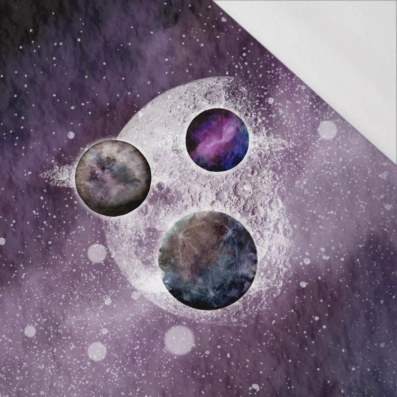 PLANETY (GALAXY) - panoramic panel SINGLE JERSEY (60cm x 155cm)