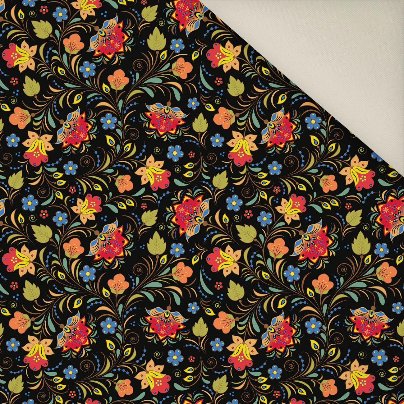 FOLK KVĚTINY- Potahový velur 