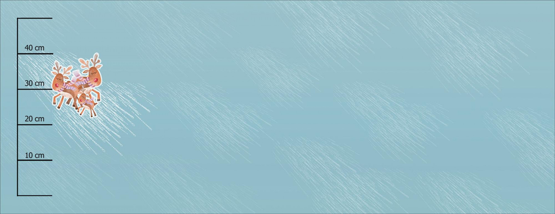 RODINA SOBŮ (VÁNOČNÍ SOBI) - panoramic panel teplákovina