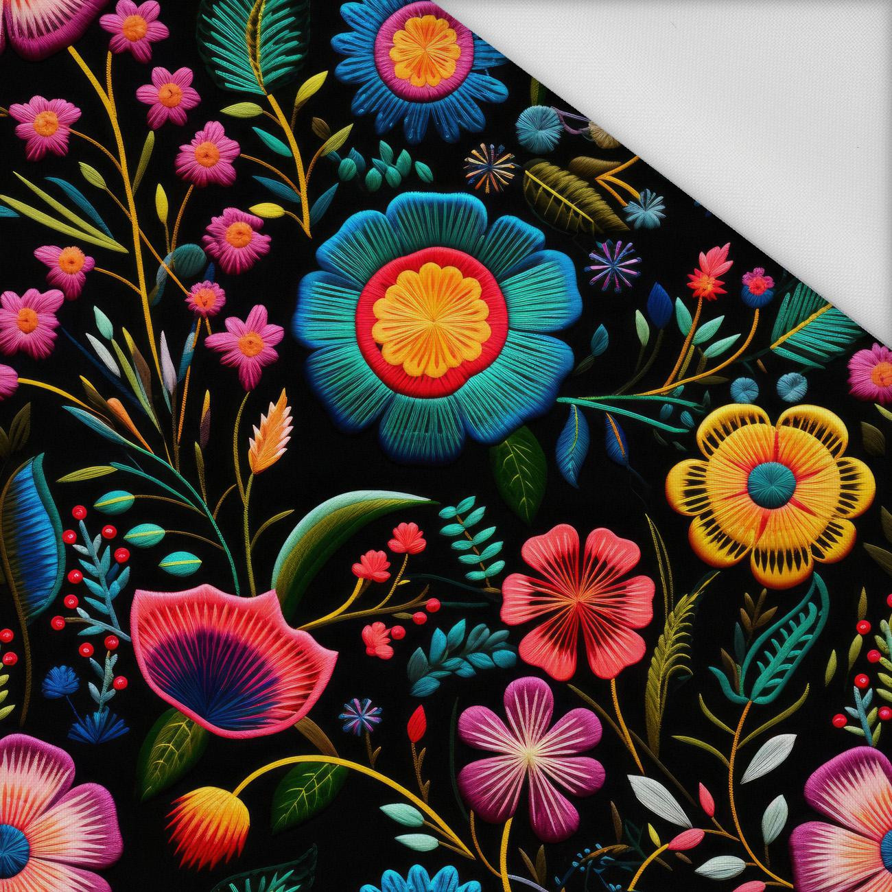 FLOWERS 3D VZ. 9 - tkanina wodoodporna