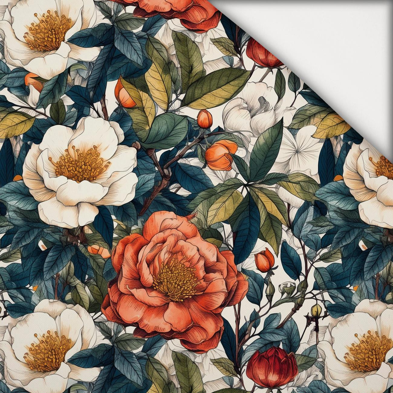 FLOWERS WZ.47 - lehký, česaný úplet