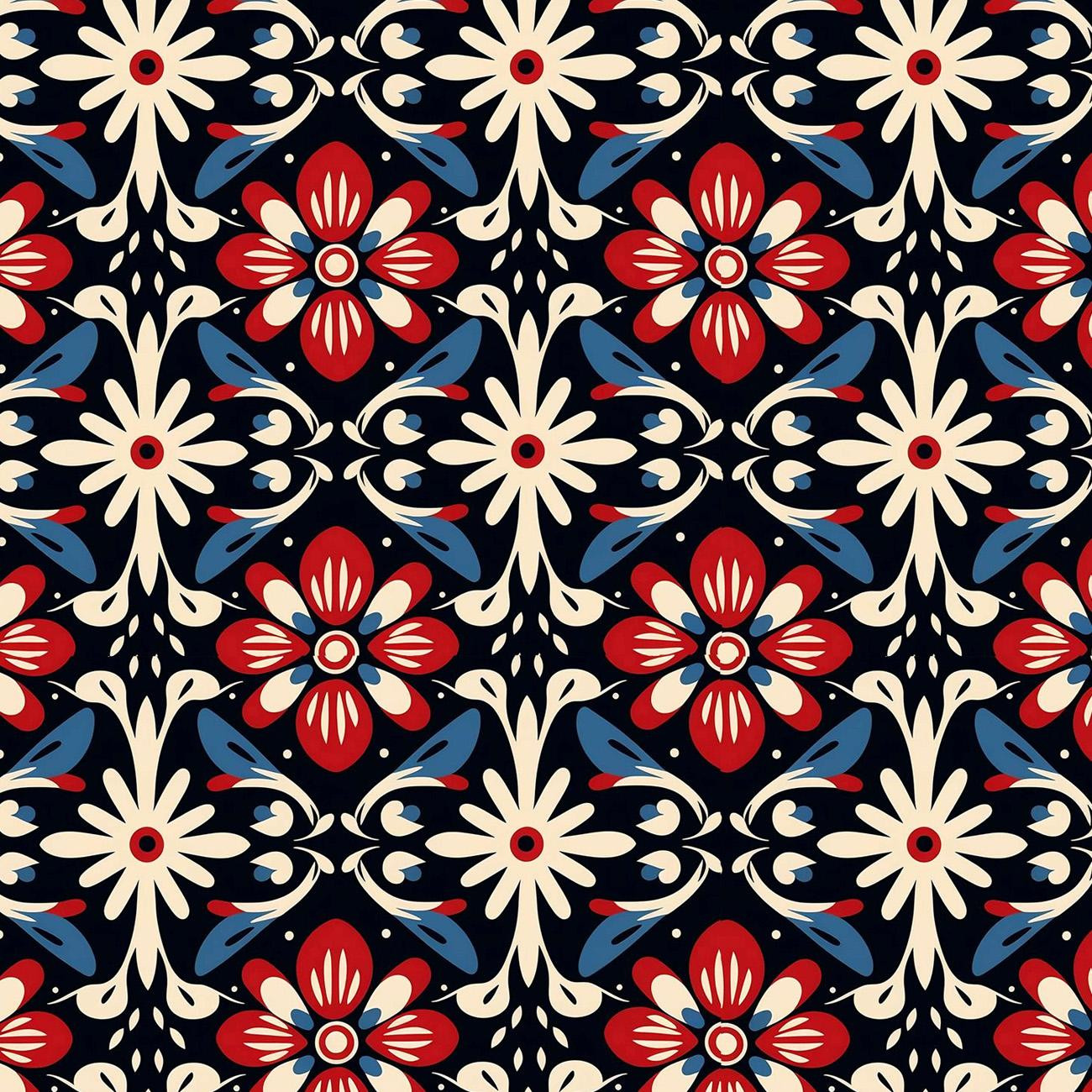 Folk Art wz.1 - tkanina wodoodporna