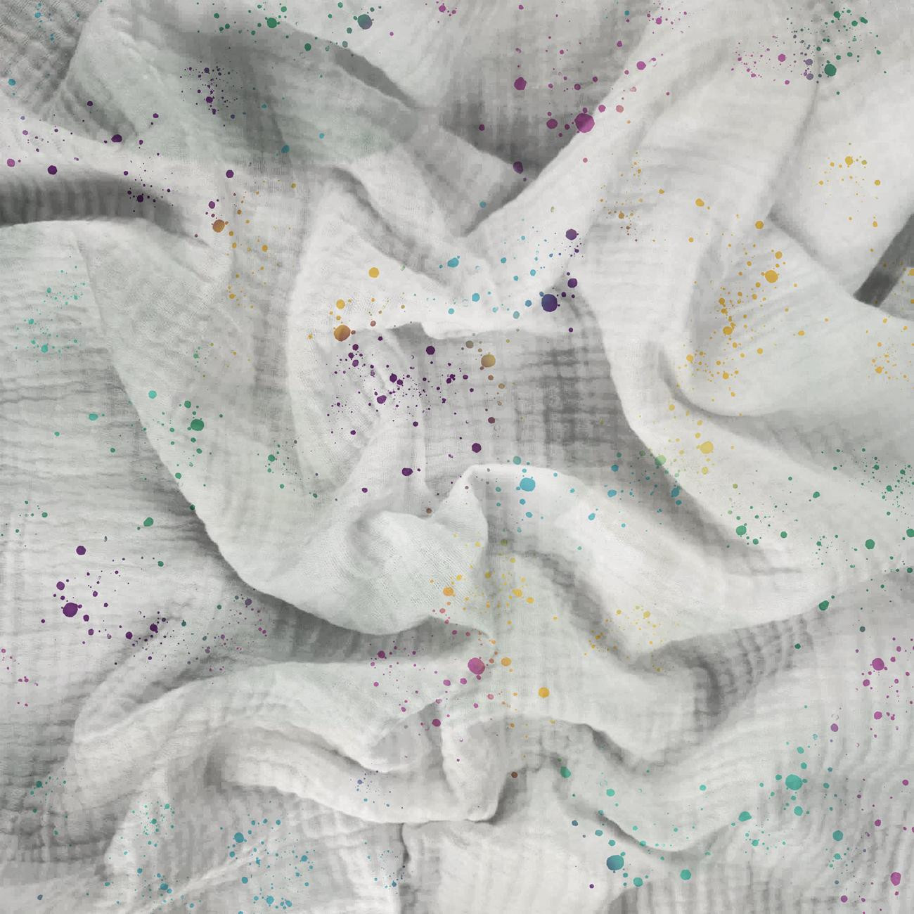 BAREVNE SKVYRNY VZ. 2 - Mušelín bavlněný