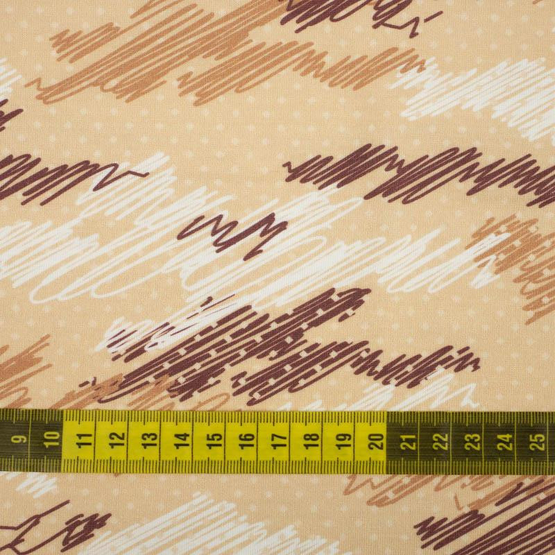 MORO - čmáranice / hořčicový- organický úplet single jersey s elastanem