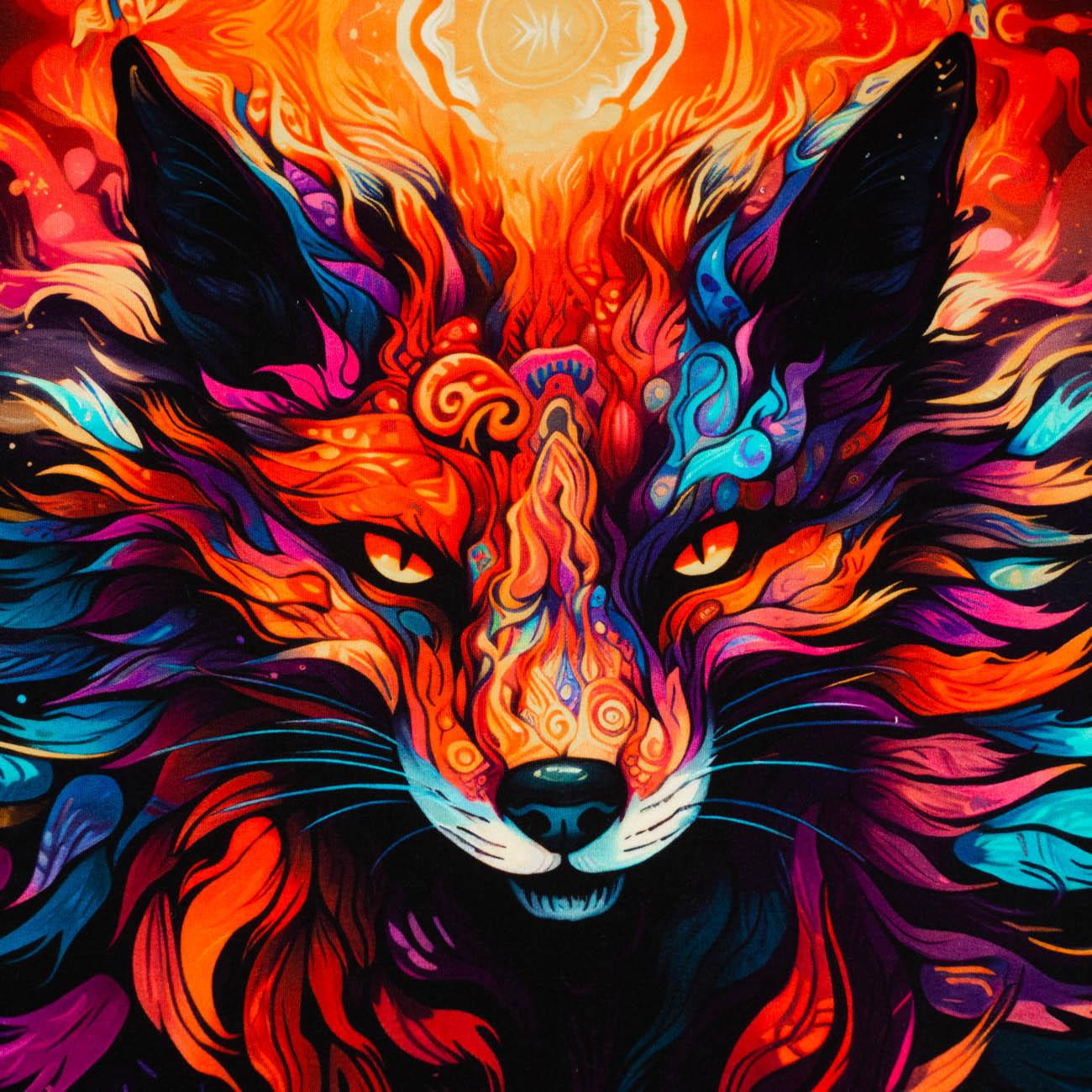 COLORFUL FOX - panel (60cm x 50cm) teplákovina