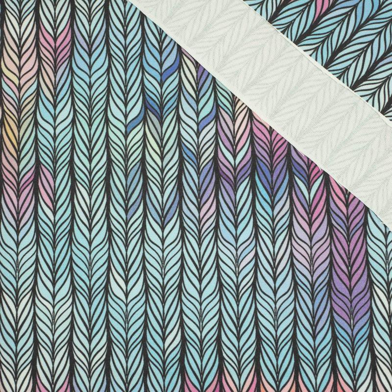 PLETENEC / duhová - tkanina HOME DECOR PREMIUM