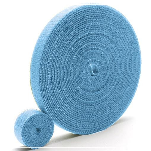 Suchý zip samolepící  20mm azurový pudrový komplet.351
