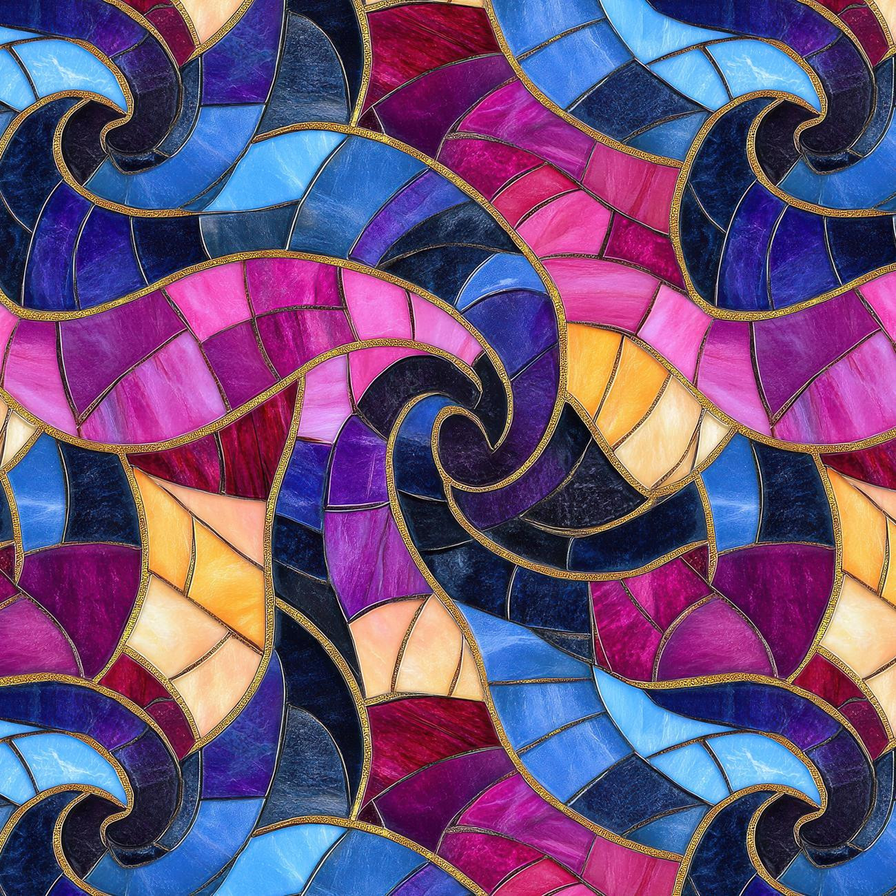 STAINED GLASS WZ. 24- Slub Weave